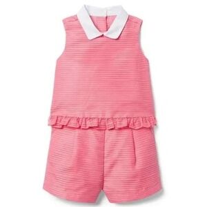 Janie and Jack Pink Ruffle Organza Romper Size 12-18M, 18-24M